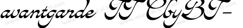 avantgarde TT CbyBT字体转换